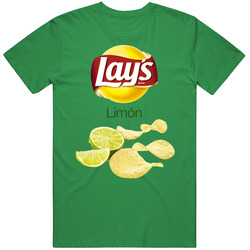 Lay's Limon Potato Chips Bag Costume unisex vintage irish green T Shirt