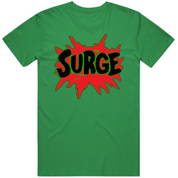 Surge Citrus Flavored Soda Pop Drink unisex vintage irish green T Shirt
