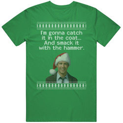 Smack It With The Hammer National Lampoons Christmas Vacation Quote Clark Knit unisex vintage irish green T Shirt