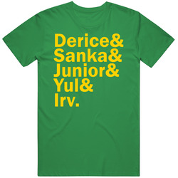 Derice Sanka Junior Yul Irv Cool Runnings Jamaican Bobsled Retro 90s Sports Movie Fan unisex vintage irish green T Shirt