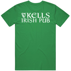 Kells Irish Restaurant & Pub Portland Oregon Top Restaurants Food Fan Lover Foodie unisex vintage irish green T Shirt