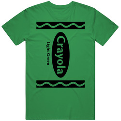 Crayola Light Green Color Crayon Funny Halloween Group Costume unisex vintage irish green T Shirt