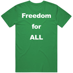 Freedom For All Enes Kanter Boston Basketball Player unisex vintage irish green T Shirt