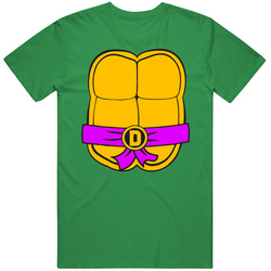 Donatello Ninja Turtles Chest Shell Halloween Costume unisex vintage irish green T Shirt