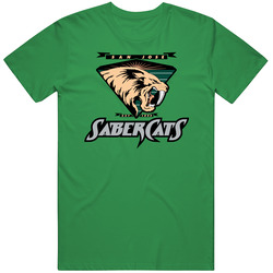 San Jose Saber Cats Arena Football League Team Fan Logo unisex vintage irish green T Shirt