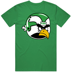 Angry Birds Philly Philadelphia Football Eagle unisex vintage irish green T Shirt