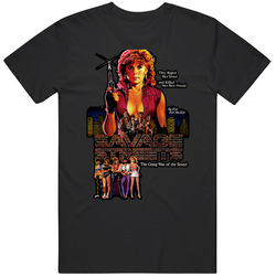 Savage Streets Cult Movie Graphic Black Tee Unisex Film Merch T Shirt