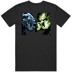 Alien Vs Predator Graphic Black Tee Unisex Film Merch T Shirt