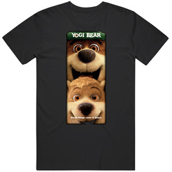 Yogi Bear Boo Boo Movie  Cartoon Graphic Black Tee Unisex Film Merch T Shirt