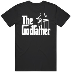 Godfather Movie Logo Graphic Black Tee Unisex Film Merch T Shirt