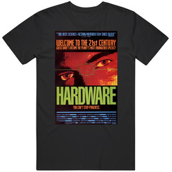 Hardware Cool Vintage 90's Movie  Fan Graphic Black Tee Unisex Film Merch T Shirt