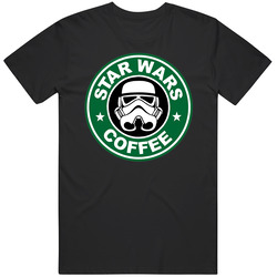 Star Wars Coffee - Standard Black Graphic Black Tee Unisex Film Merch T Shirt
