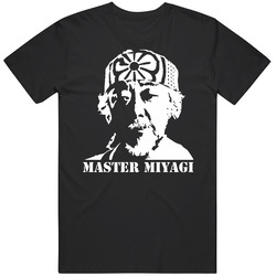 Mr Miyagi Karate Kid Movie Graphic Black Tee Unisex Film Merch T Shirt