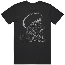 Aliens Movie Xenomorph Alien Graphic Black Tee Unisex Film Merch T Shirt