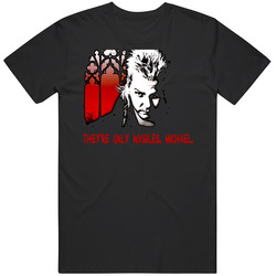 The Lost Boys Cult Horror Vampires Movie They're Only Noodles Quote Graphic Black Tee Unisex Film Merch T Shirt