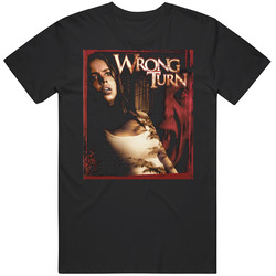 Wrong Turn Horror Movie Graphic Black Tee Unisex Film Merch T Shirt