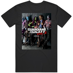 Guardian Of The Galaxy Vol 2 Graphic Black Tee Unisex Film Merch T Shirt