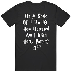 Hp Obsessed Graphic Black Tee Unisex Film Merch T Shirt