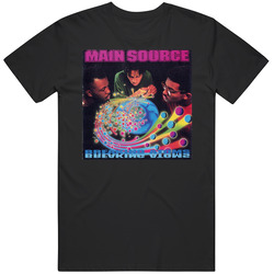 Main Source Breaking Atoms 90's Hip Hop Album Cool Retro Graphic Black Tee Unisex Film Merch T Shirt