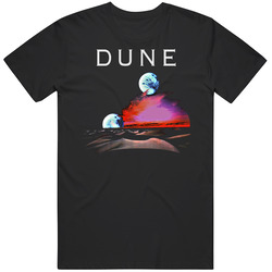 Dune Sci Fi 80s Cult Film Graphic Black Tee Unisex Film Merch T Shirt