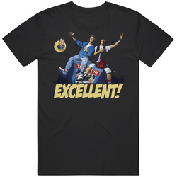 Bill And Ted Excellent Adventure Movie Graphic Black Tee Unisex Film Merch T Shirt