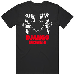 Western Movie Django Unchained Leonardo Dicaprio Foxx Jackson Graphic Black Tee Unisex Film Merch T Shirt