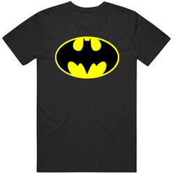 Old Batman Logo Graphic Black Tee Unisex Film Merch T Shirt