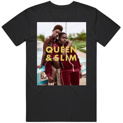 Queen And Slim A Love Story Classic Cult Movie Graphic Black Tee Unisex Film Merch T Shirt