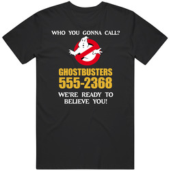 Ghostbusters Funny Action Movie Graphic Black Tee Unisex Film Merch T Shirt