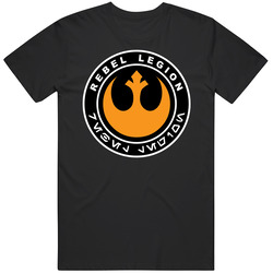 Star Wars Rebel Legion Graphic Black Tee Unisex Film Merch T Shirt
