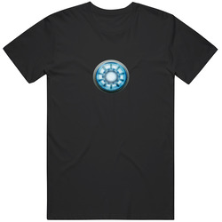 Arc Reactor Tony Stark Iron Man Black Graphic Black Tee Unisex Film Merch T Shirt