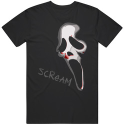 Scream Movie Horror Mask Graphic Black Tee Unisex Film Merch T Shirt