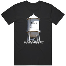 Wakita Water Tower Twister Movie Remember Graphic Black Tee Unisex Film Merch T Shirt