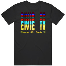 Videodrome Civic Tv David Cronenberg Science Fiction Film Graphic Black Tee Unisex Film Merch T Shirt