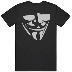 V For Vendetta Movie Graphic Black Tee Unisex Film Merch T Shirt