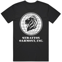 Stratton Oakmont Inc. Wolf Of Wall Street Classic Movie Fan V2 Graphic Black Tee Unisex Film Merch T Shirt