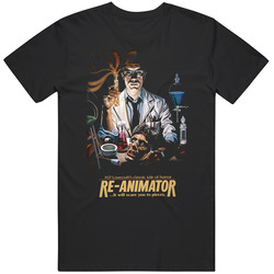 Re-animator Cult Horror Movie Graphic Black Tee Unisex Film Merch T Shirt