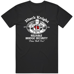 Black Knight Security Graphic Black Tee Unisex Film Merch T Shirt