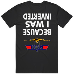 Because I Was Inverted Graphic Black Tee Unisex Film Merch T Shirt