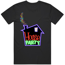 90s Movie Kid House Party Retro Graphic Black Tee Unisex Film Merch T Shirt