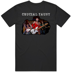 Crucial Taunt Waynes World Tia Carrere Graphic Black Tee Unisex Film Merch T Shirt