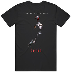 Judge Dredd Judgement Is Coming Movie Graphic Black Tee Unisex Film Merch T Shirt