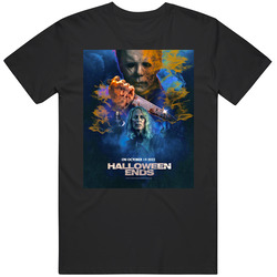 Halloween Ends Michael Myers His Time Has Come October 2022 New Horror Movie Film Graphic Black Tee Unisex Film Merch T Shirt