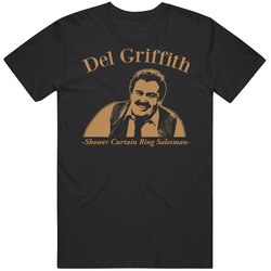 Del Griffith Salesman Planes Trains Graphic Black Tee Unisex Film Merch T Shirt