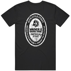 Vader Dark Side Sith Style Stout Graphic Black Tee Unisex Film Merch T Shirt