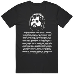 The Hangover Alan Toast Movie Quote Graphic Black Tee Unisex Film Merch T Shirt