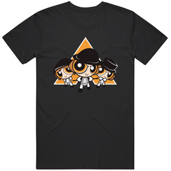 clockwork orange t-shirt powerpuff girls tee Graphic Black Tee Unisex Film Merch T Shirt
