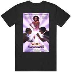 Weird Science Cool 80's Comedy Vintage Classic Movie  Fan Graphic Black Tee Unisex Film Merch T Shirt