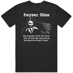 The Usual Suspects Keyser Soze Cool Graphic Black Tee Unisex Film Merch T Shirt