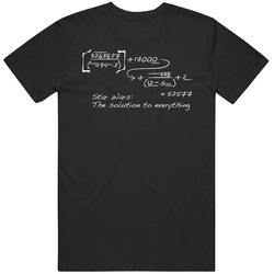 Star Wars Parody Math Funny Equation Graphic Black Tee Unisex Film Merch T Shirt